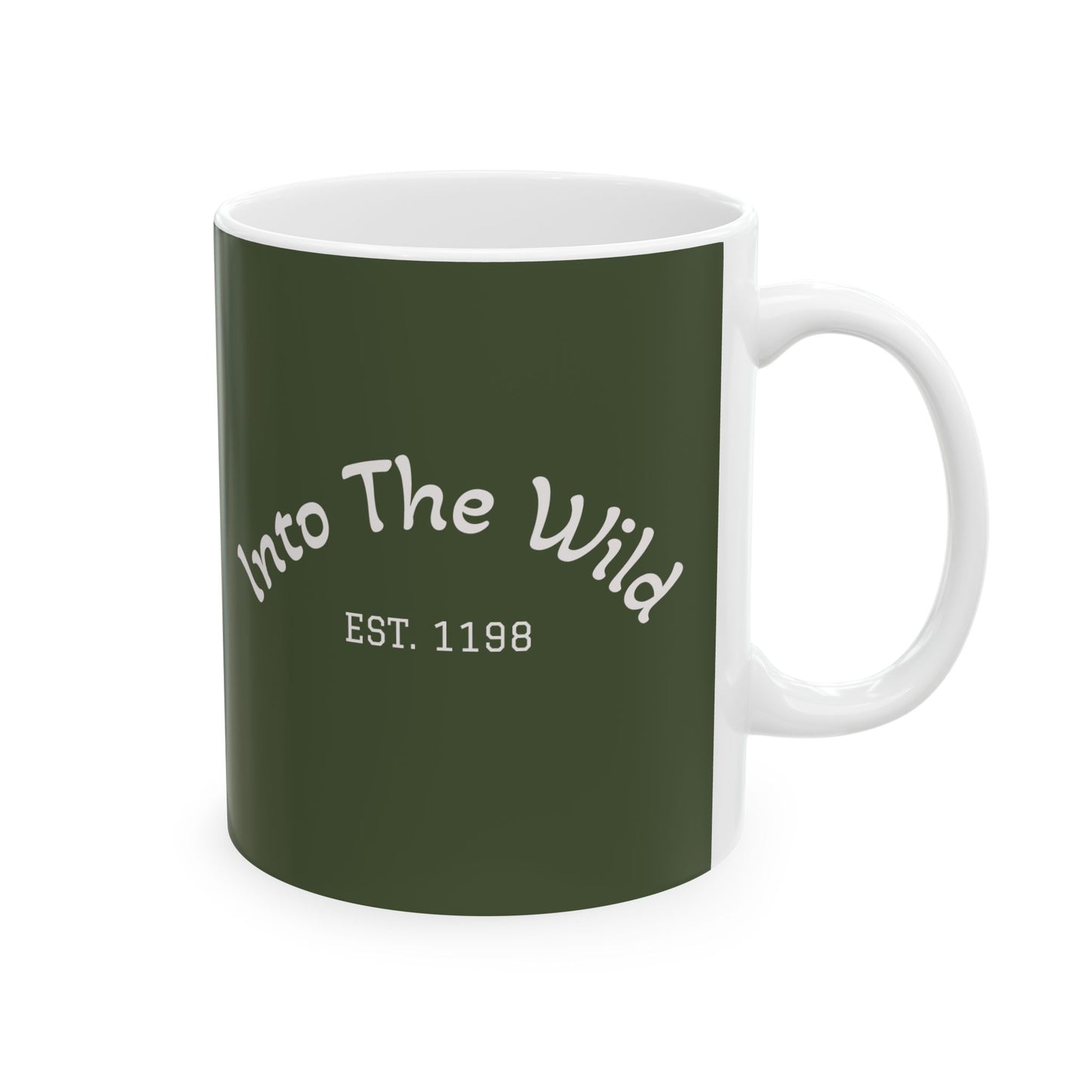 Into The Wild Camping Mug - Outdoor Adventure Ceramic Coffee Cup (11oz & 15oz)