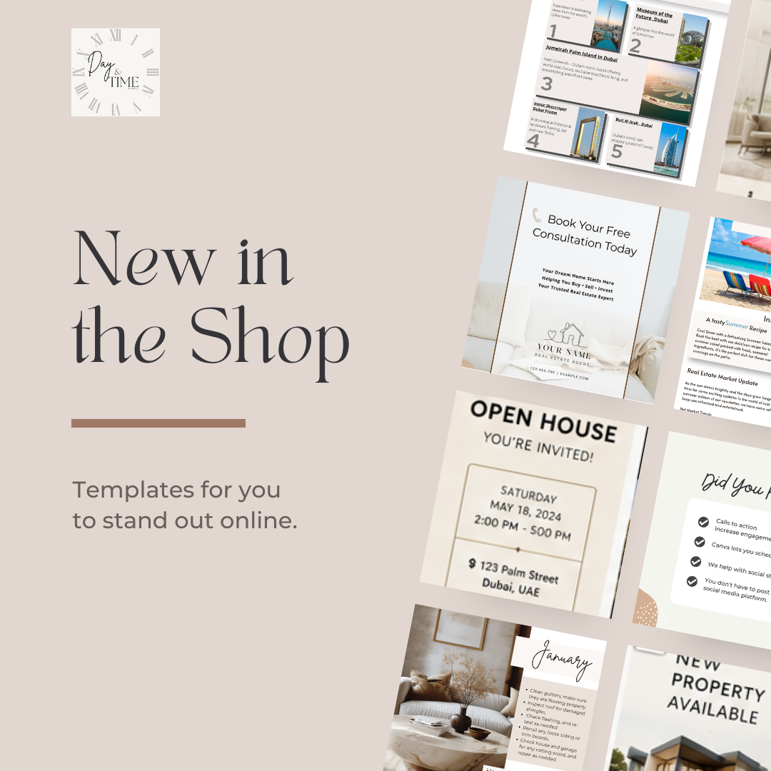 Luxury Real Estate Canva Bundle 50+ Editable Templates for Realtors